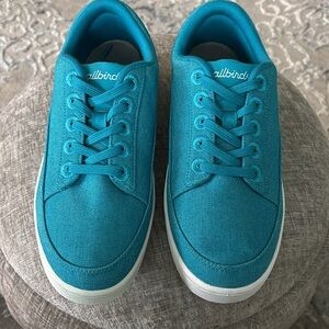 NEW Allbirds Women’s 9 Canvas Pacer Sneaker Thrive Teal (Clarity Blue) w/o box
